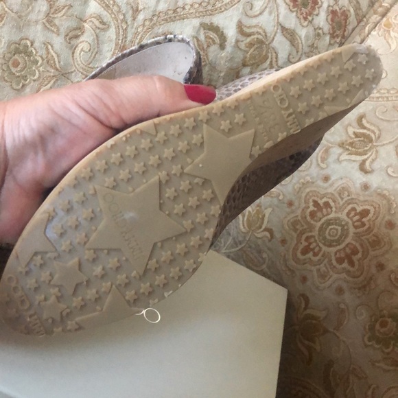 Jimmy Choo Snake Cork Wedge,8.5 - Picture 4 of 11